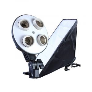 Socket De Luz X4 + Softbox 50x70cm